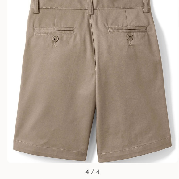 *School uniform ! Lands End Khaki Shorts - Picture 4 of 5